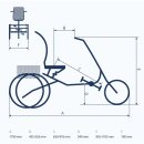 Dreirad für Erwachsene Movi CX von Pfau Tec abmessungen
